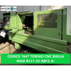 CODICE 1647 TORNIO CNC BIGLIA mod. B131-S5-RBT2