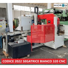 SEGATRICE BIANCO 320 CNC  - TAGLIO TONDO 90° DIAM. 320 mm