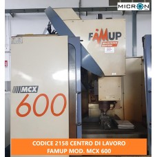 CENTRO DI LAVORO FAMUP mod. MCX 600  ISO 40 -10.000 GIRI - X600   Y400   Z400 - MAGAZZINO UTENSILI 18