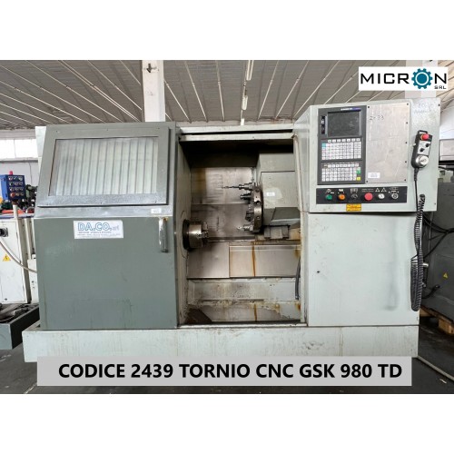 TORNIO CNC GSK - 330 x 800 P.B 40 mm